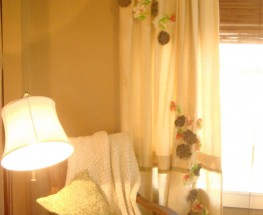 Flower Filled Curtain- $60/panel