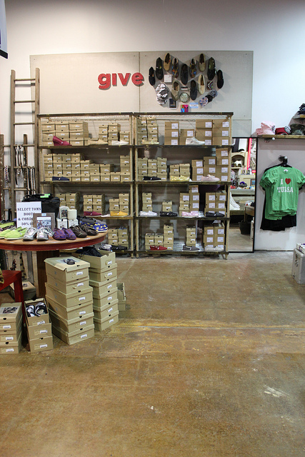New Shoe Display at Ida Red