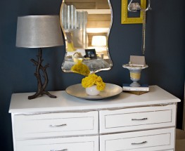STUNNING SILVER LEAFED DRESSER- MINI MAKEOVER