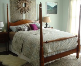 ONE GORGEOUS AND GLAMOROUS MASTER BEDROOM- ON SET OF THE LAMP