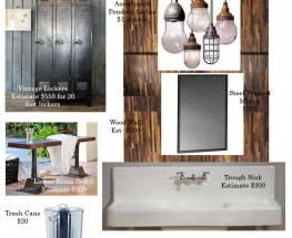 Men’s Rustic Industrial Locker Room