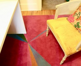 DIY Painted Starburst Rug
