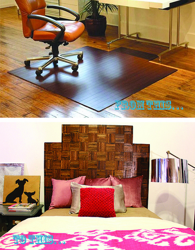 Parquet Flooring Turned Headboard