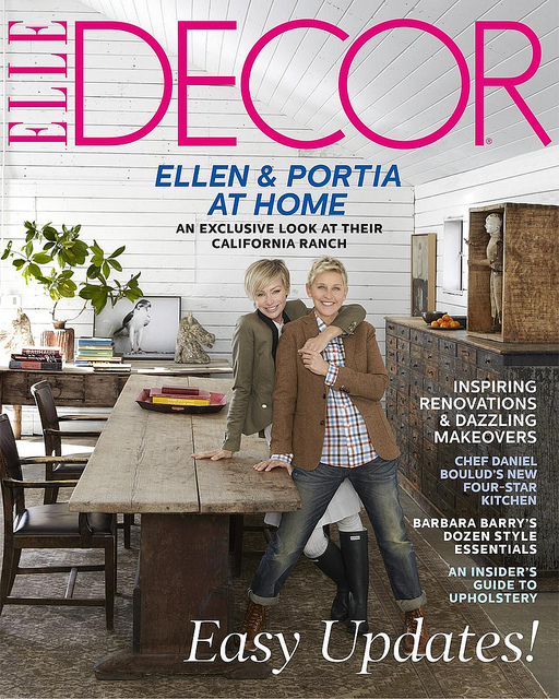 Ellen’s Home in Elle Decor