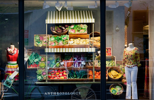 More Anthro- Market Fresh Spring Displays